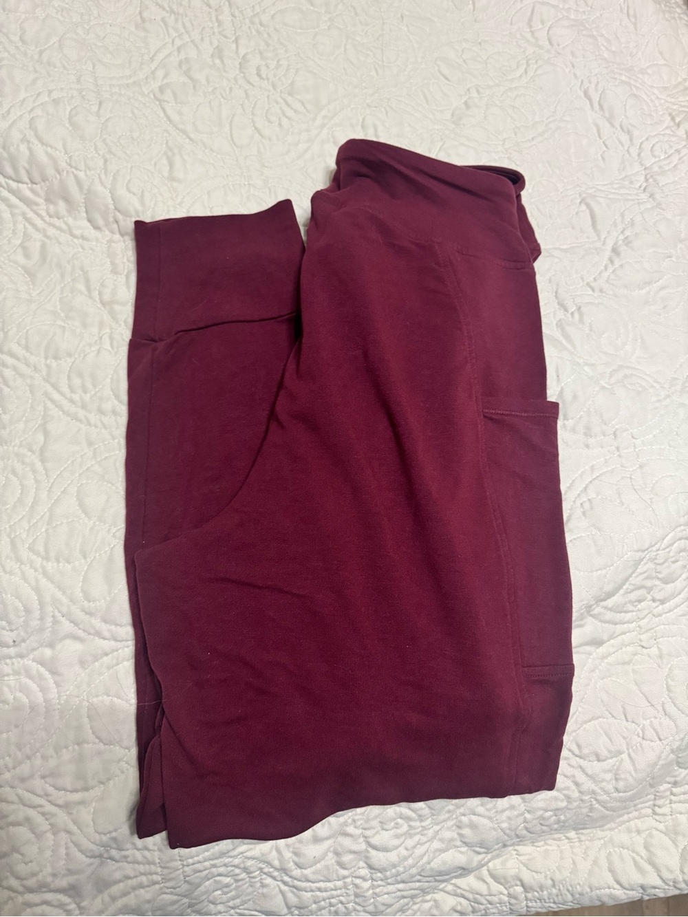 Old Navy Burgundy Joggers with Pockets